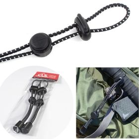 Outdoor mountaineering backpack hanging mountaineering pole rope buckle fixed buckle elastic rope binding buckle equipment lanyard elastic tail r