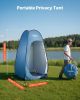 VEVOR Pop up Shower Tent, Instant Portable Privacy Tent Changing Room with Hanging Bag, Ground Stakes, Ropes, Carry Bag