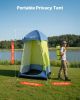 VEVOR Camping Shower Tent, 1 Room, Portable Privacy Tent Changing Room with Ground Stakes, Ropes, Carry Bag, and Steel Poles